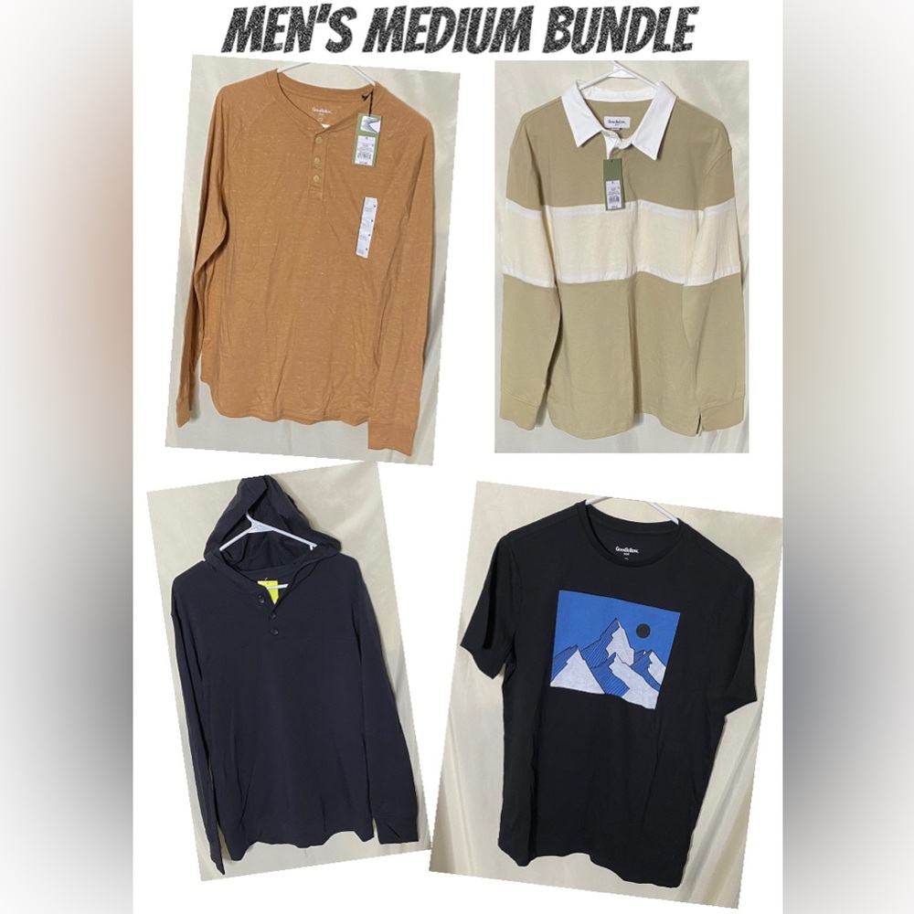 Mens Size Medium Shirt Bundle- All New